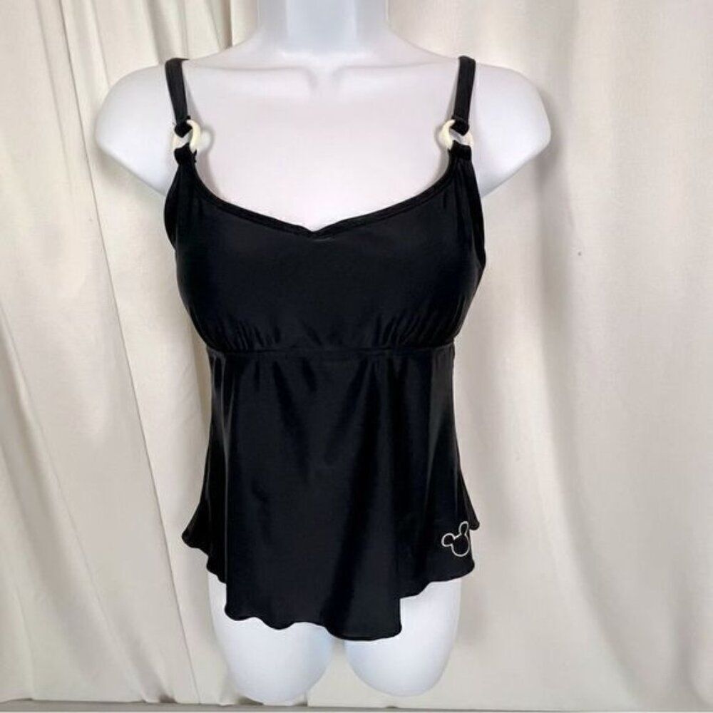 WALT DISNEY WORLD WOMENS TANKINI BLACK SIZE S